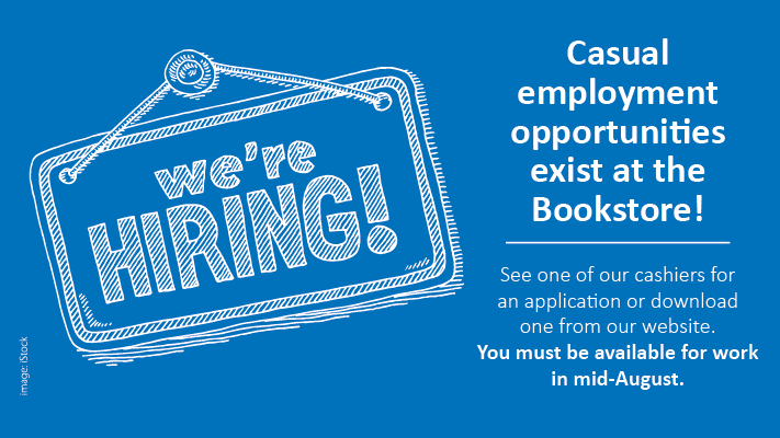 Illustration of a sign with the words we are hiring!