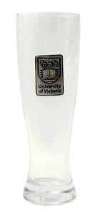 "UNIVERSITY OF VICTORIA" Pilsner Glass