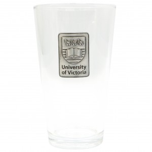 "UNIVERSITY OF VICTORIA" Pewter Crest Mixing Glass
