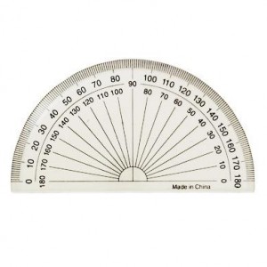 4" Clear Plastic Protractor