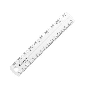 6" Clear Ruler