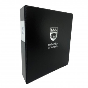 "UNIVERSITY OF VICTORIA" Crested 2" Binder