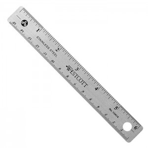 6" Stainless Steel Ruler