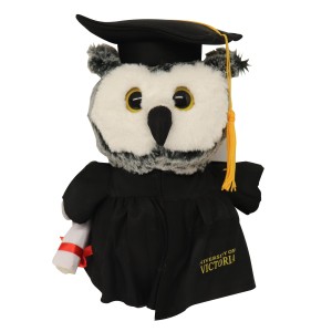 "UNIVERSITY OF VICTORIA" 10" Graduation Owl Plush