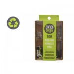 Onyx + Green: Recycled Push Pins