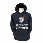 UVIC Full Crest Hoodie- Navy