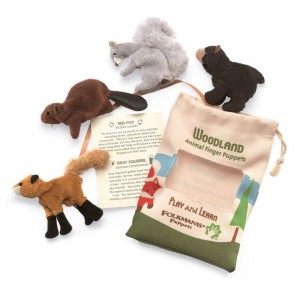 Woodland Animal Finger Puppet Set