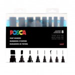Posca Paint Market Set- All Black Set (8)