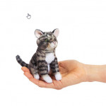 Mini Tabby Cat Finger Puppet