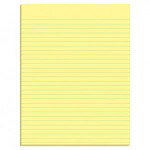 Hilroy Canary Newsprint Pad 8.5 X 11.75
