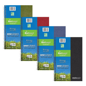 BioBase Wirebound Notebook - 6x9.5" 1 Subject College Ruled