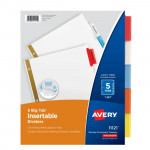 Avery Big Tab Insertable File Dividers - 5 Tab