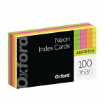 Neon Ruled 3X5 Index Cards