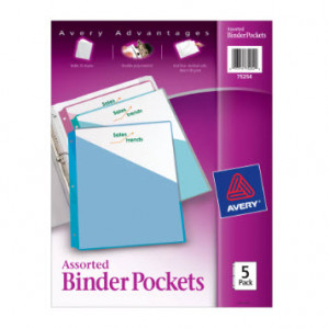 Avery Binder Pockets - 5 pack