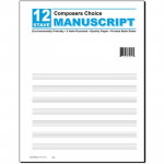 Music Manuscript Pad 12 Stave
