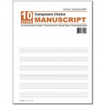 Music Manuscript Pad 10 Stave