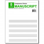 Music Manuscript Pad 8 Stave