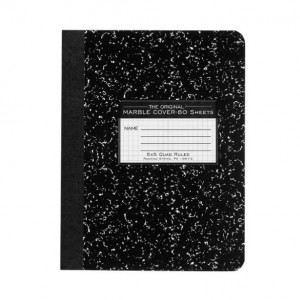 Marble Composition Book - Quad 5 X 5