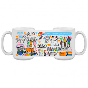 Julia Gash: Family Equality 15oz Mug