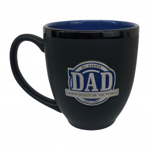 DAD University of Victoria Black Matte Ceramic Mug