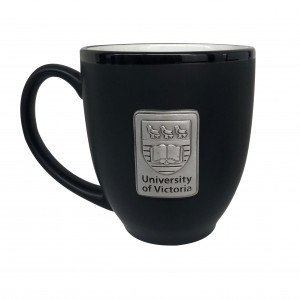 University of Victoria Black Matte Ceramic Mug