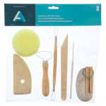 Essential Pottery Tool Kit (8 Pieces)