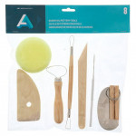 Essential Pottery Tool Kit (8 Pieces)