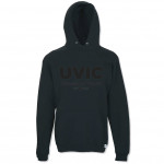 UVIC Classic Maple Leaf Hoodie- Black