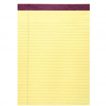 Canary Perforated Taped Legal Pad