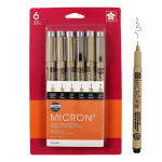 Micron 6pk Black