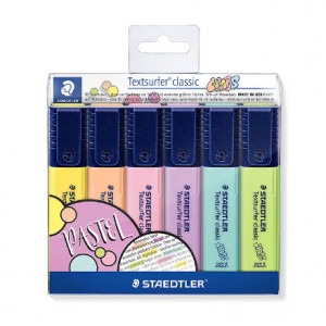 Textsurfer Highlighter Set (6 Set - Pastel)