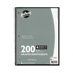 Hilroy Graph Coil Notebook 4:1 inch Imperial 200pg