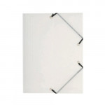 Exacompta Clear Poly Folder w/Elastic Closure