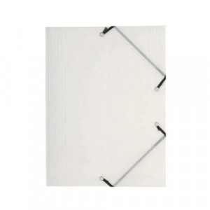 Exacompta Clear Poly Folder w/Elastic Closure