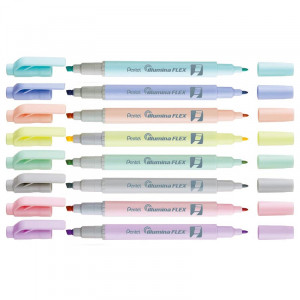 Pentel Illumina Flex Pastel Highlighter Set