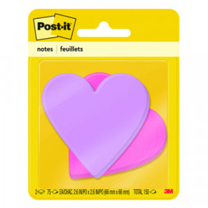 Post-it Die Cut Heart Notes - 2/pkg