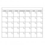 Dry Erase Peel & Stick Calendar