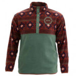 UVIC Button Block Fleece- Aztec/Green