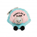 Punchkins Charm: "Happy as a Clam" Clam Plush Bag Charm