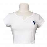 Vikes V Women's V-notch Crop Tee