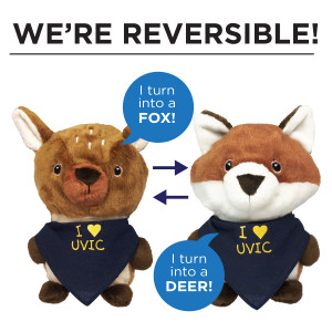 I (Heart) UVIC Reversible Eco Plush