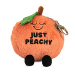 Punchkins Charm "Just Peachy" Peach Plush Bag Charm