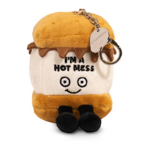 Punchkins Charm "I'm A Hot Mess" S'more Plush Bag Charm