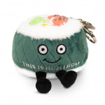 Punchkins Charm "This Is How I Roll" Sushi Plush Bag Charm