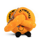Punchkins Charm "Don't Get It Twisted" Pretzle Plush Bag Charm