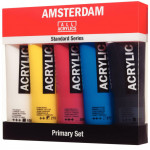 Amsterdam Acrylic 120ml Tube Paint Primary Set (5)