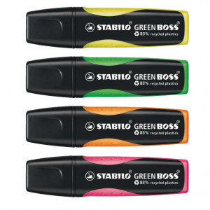 Stabilo Green Boss (4pk)