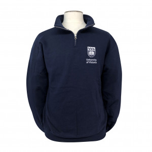 UVic 1/4 Zip - Navy - UVIC Bookstore