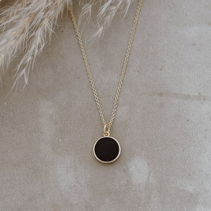 Glee Posh Onyx Necklace