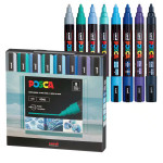 POSCA Paint Marker Set | 8 Medium Cool Tones (PC-5M)
